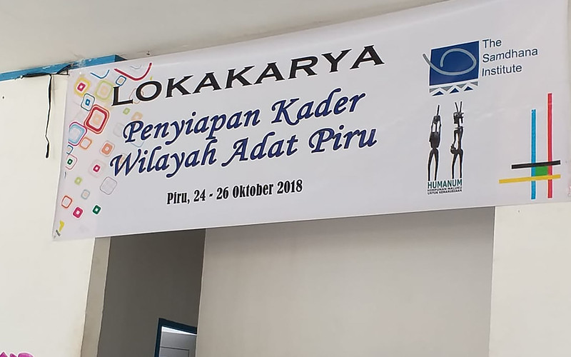 Lokakarya Penyiapan Kader Masyarakat Adat Piru