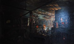 15 - Ecomusée Le Creusot Montceau - Musée de l'Homme et de l'industrie - François Bonhommé, Coulée de fonte au Creusot, Vers 1864, Huile sur toile