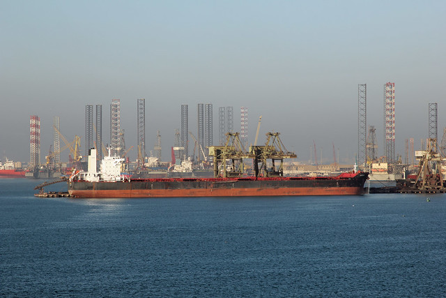 Vessel "Vanshi" at the Khalifa Bin Salman Port