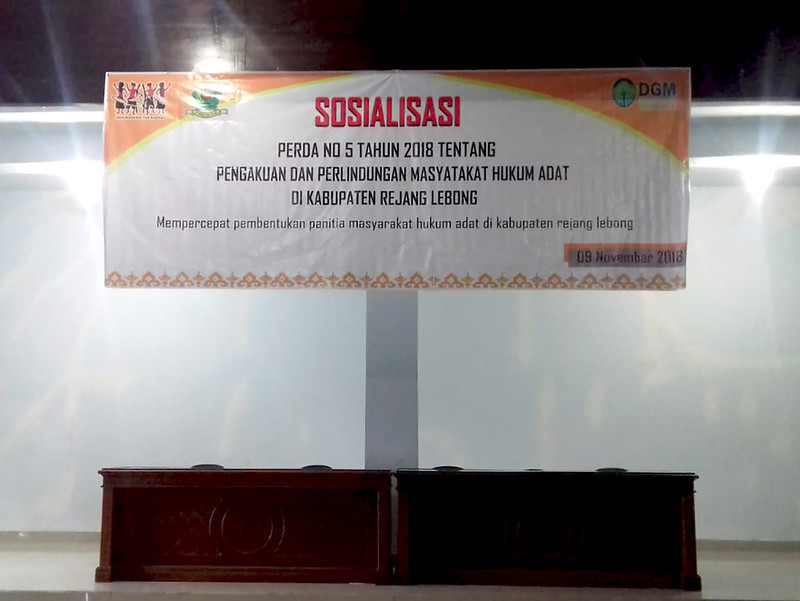Sosialisasi PERDA no. 5 tahun 2018 oleh AMAN Rejang Lebong