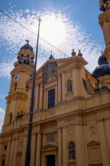 Theatinerkirche and the Sun