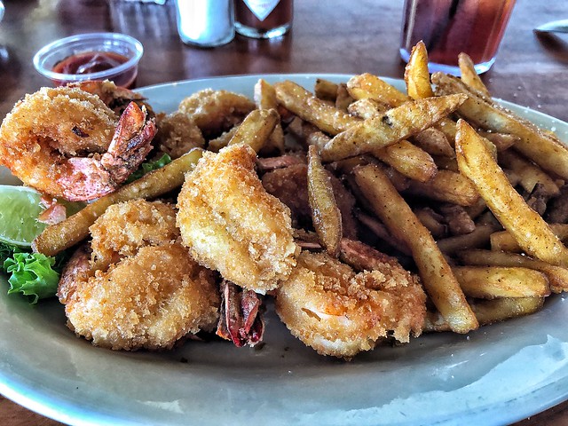 Fried Shrimp Platter from Charlotte Plummer's, Rockport