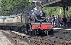 Manor Class 7827 Lydham Manor Arrives at Kingswear 17-06-2019