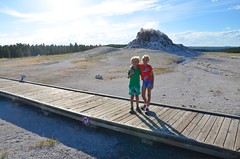 The Kids At White Dome Geyser