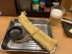 anago tempura, cheese, beer and sour at hoteichan, kichijoji