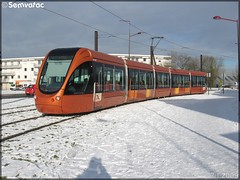 Alstom Citadis 302 – Setram (Société d'Économie Mixte des TRansports en commun de l'Agglomération Mancelle) n°1011 (Sagé-lès-le-Mans)