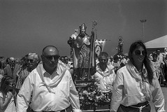 Procesión de la virgen de El Carmen, San Ciprián.