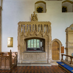 Tomb of Sir William Chamberlain and Lady Anne, Easter Sepulchre, Church of St Peter and St Paul, East Harling