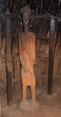 Statue/Art in Chief's Hut at Chagge Caves NP, Tanzania