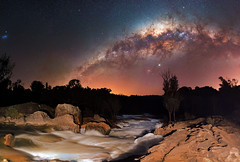 Milky Way at Dwellingup Rapids, Western Australia