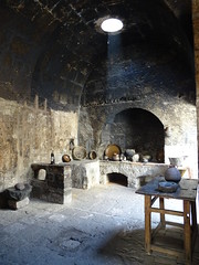 Antique kitchen used by nuns at Monastery of Santa Catalina