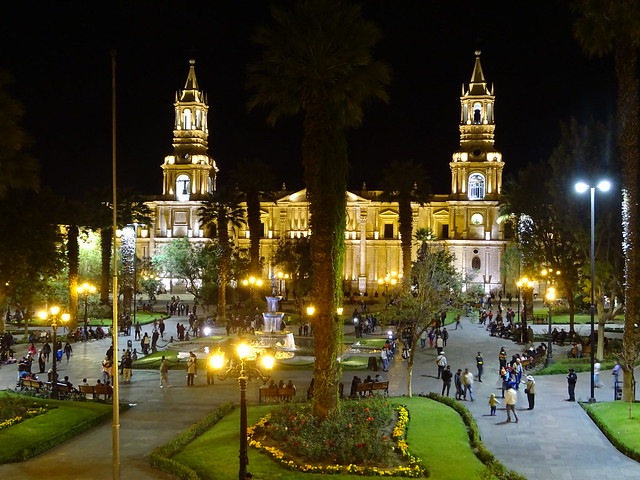 Arequipa's Plaza de Armas - "The most beautiful in Peru"