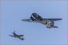 Dakota formation over St Margaret's at Cliffe  following the Poppy Drop over Folkestone