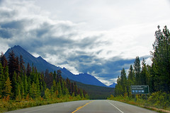 Southbound on the Icefields Parkway -- Jasper National Park Alberta (CA) September 2019