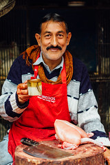 Chicken Vendor with Chai, Wazirabad Pakistan