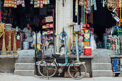 Bicycle and Shops, Wazirabad Pakistan