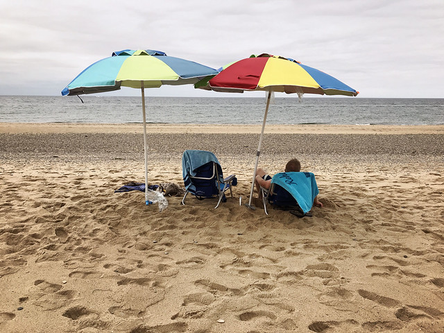 Herring Cove Beach umbrellas