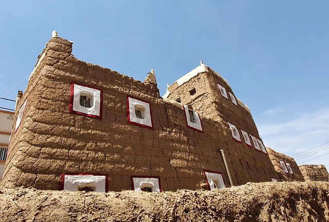 Traditional mud architecture in Dhahran al-Janub, Asir Region, Saudi Arabia (1)