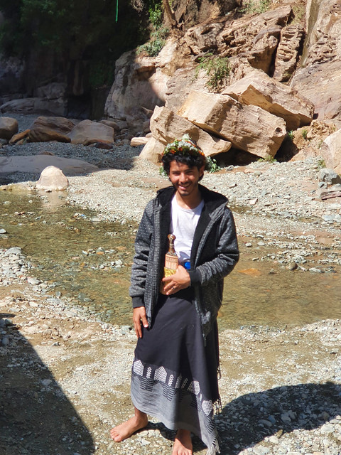 Local man in Wadi Lajab, Jazan Region, Saudi Arabia