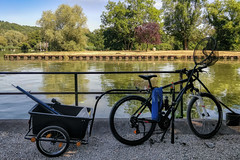 Fisherman's bike in Pont-à-Mousson