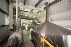 Upstairs in the Adnams brewhouse