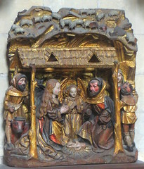 "Nativité", fin XVe siècle, collégiale Notre-Dame et Saint-Laurent, Eu, Seine-Maritime, Normandie.