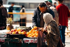 Woman Buying Oranges, Amman Jordan