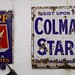 Turf & Colmans enamel advertising signs, Sutton on Sea