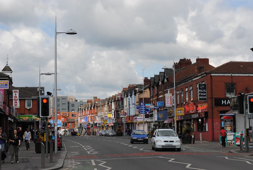 Wilmslow Road facing north | Wilmslow Road was still a hive … | Flickr