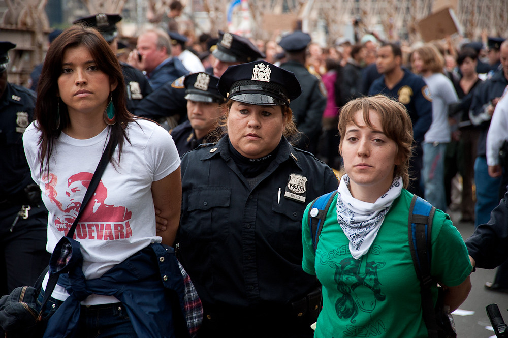 Female environmental activists and protesters arrested for 