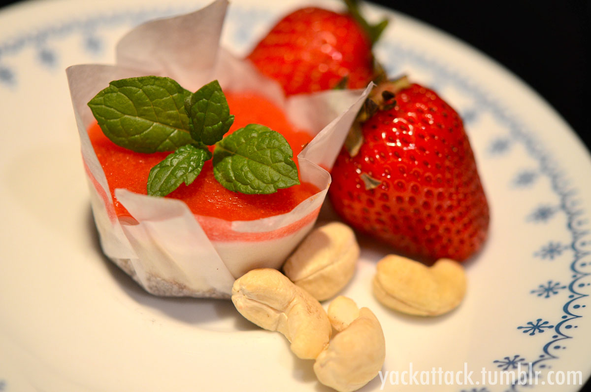 These Raw Strawberry Cheesecake Bites are a great way to get in a small, healthy snack after dinner and are pretty damn easy to make, too! Vegan, GF, SF