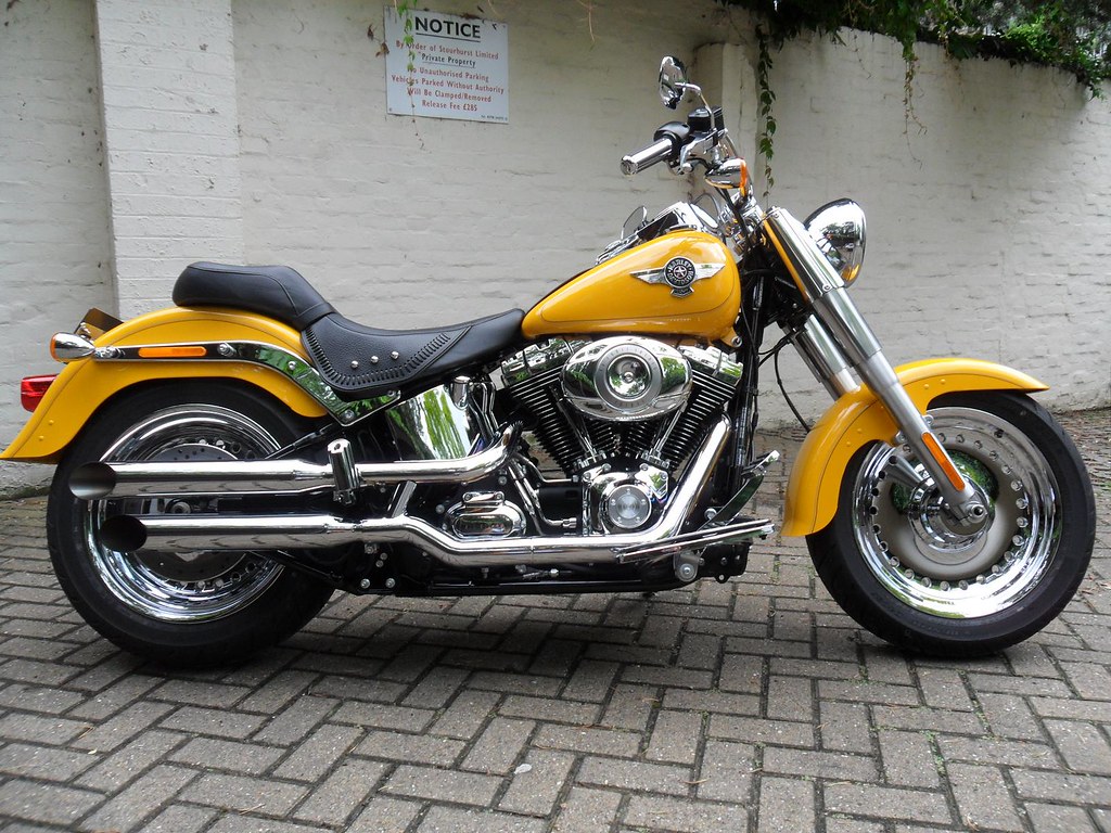 55 Harley Davidson Fatboy Yellow Info Terpopuler