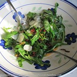 Rucola-Salat mit Speck, lauwarm