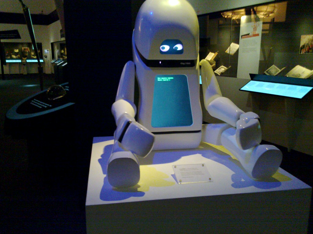 Robot at the British Library Science Fiction Exhibition