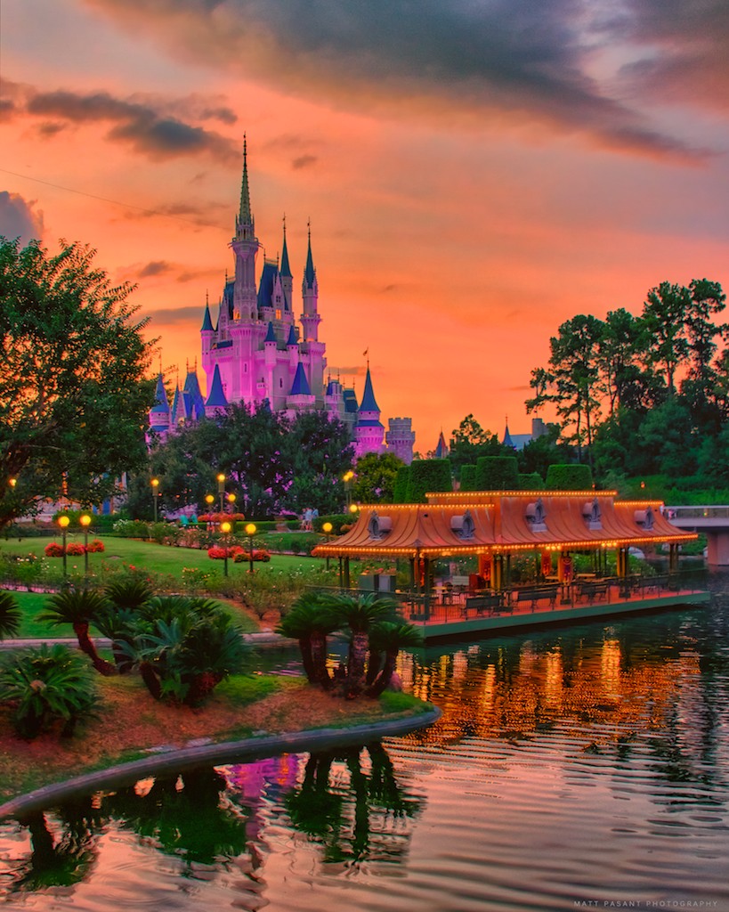 Sunset on Cinderella Castle | Matt Pasant | Flickr