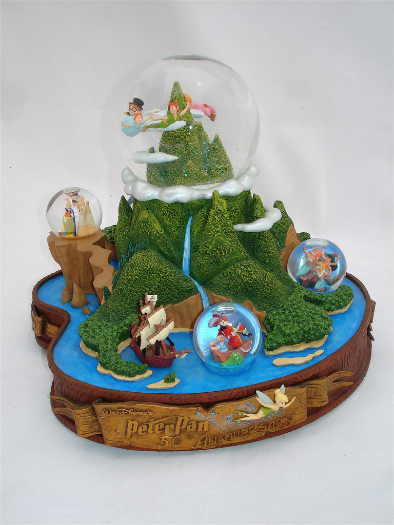 Peter Pan 50th Anniversary Snow Globe Client Disney