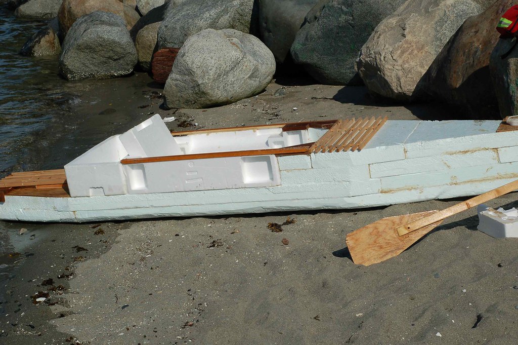 styrofoam boat | a working craft built by some guy i met 