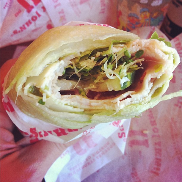 Jimmy John's #12 Beach Club unwich. Which I ate in roughly… | Flickr