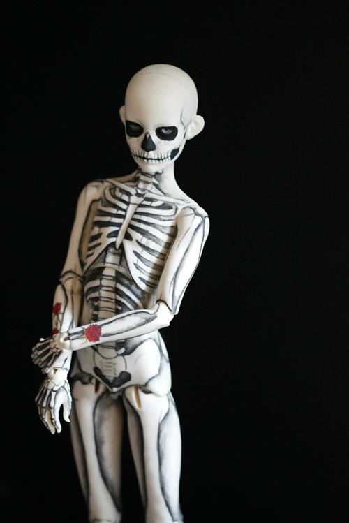 Skeleton Boy Dolls Halloween Skeletons Doll Ball Creepy Boys Ooak Scary Pai...