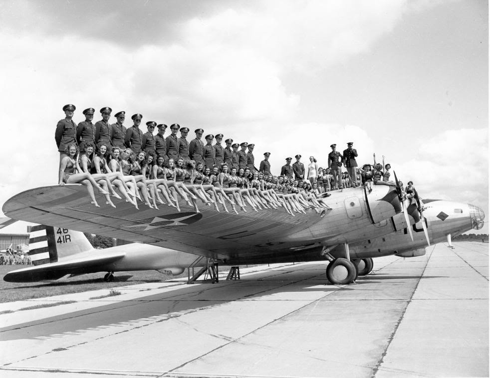 Boeing XB 15 1 built girls on wing kitchener lord Flickr