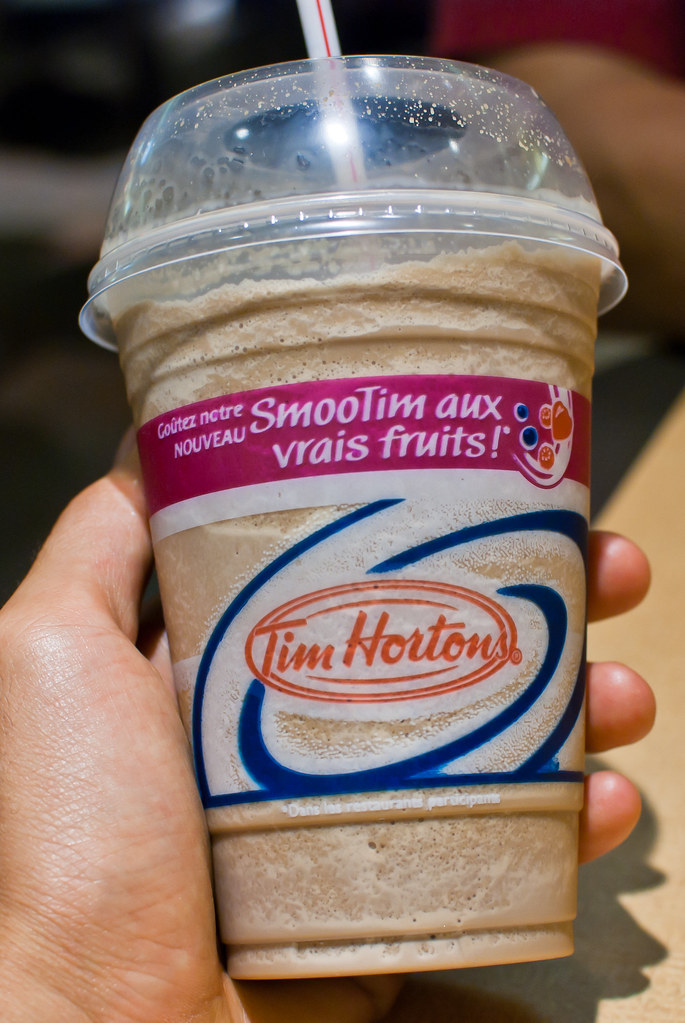 How do you make Tim Horton's iced cappuccino?