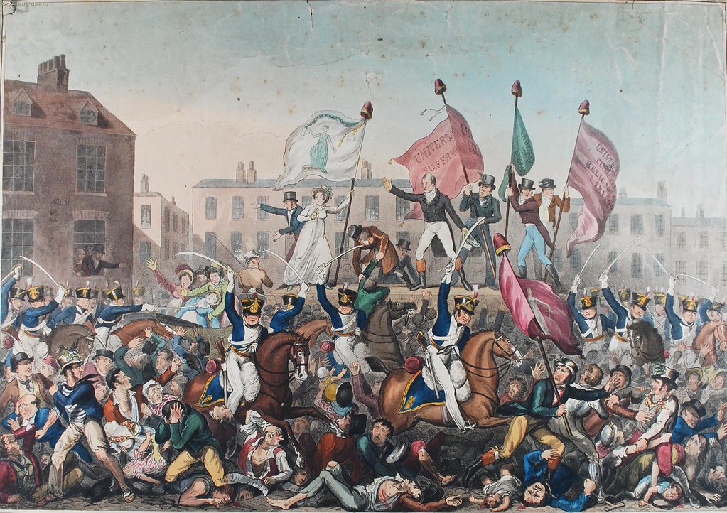 Peterloo Massacre, print published by Richard Carlile, 1 Oct 1819 | by archivesplus