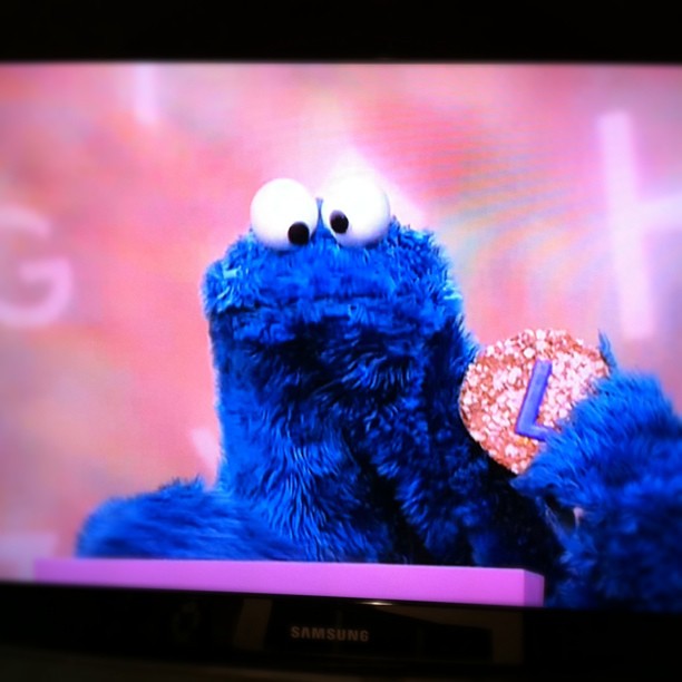 Today is brought to you by the letter L #cookiemonster | Flickr