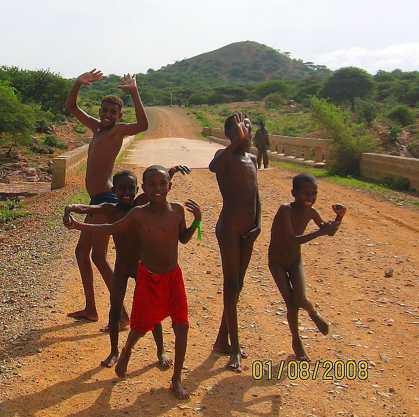 Happy Boys Who Were Swimming In A Stream, Tembien District -4582