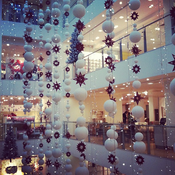 Christmas decorations in John Lewis  Blogged about here 