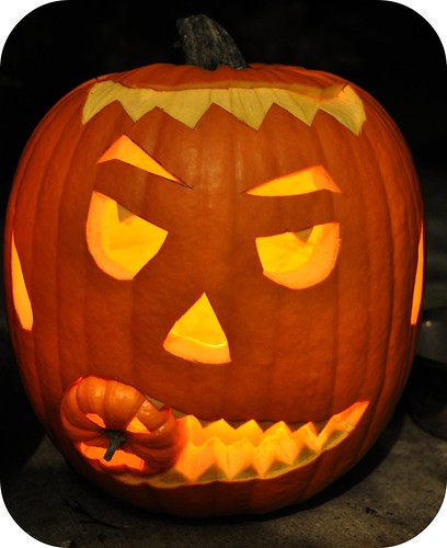 Hungry Pumpkin | I love this pumpkin my son carved with it e… | Flickr