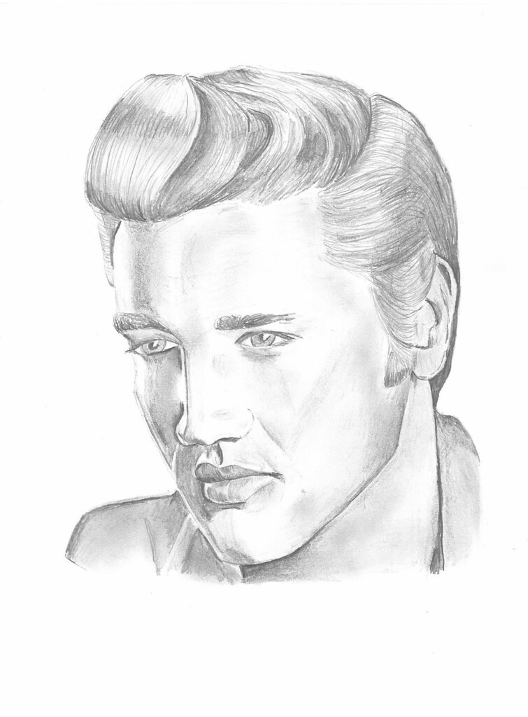 Elvis Presley Pencil Portrait by http//pencilpictures.co… Flickr