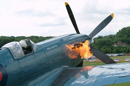 Spitfire Engine Fire | On 10th July 2011, Doug Field while o… | Flickr