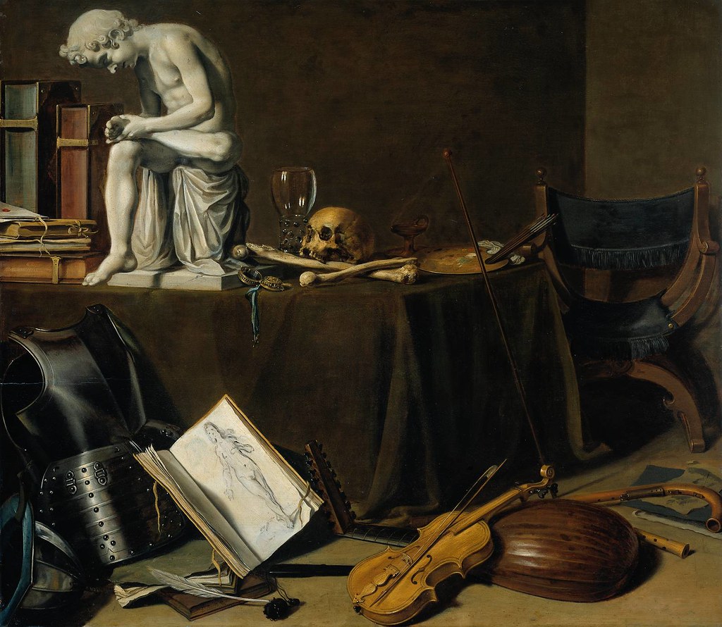 Pieter Claesz - Vanitas Still Life with the Spinario [1628 ...