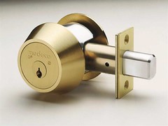 A lock and bolt.